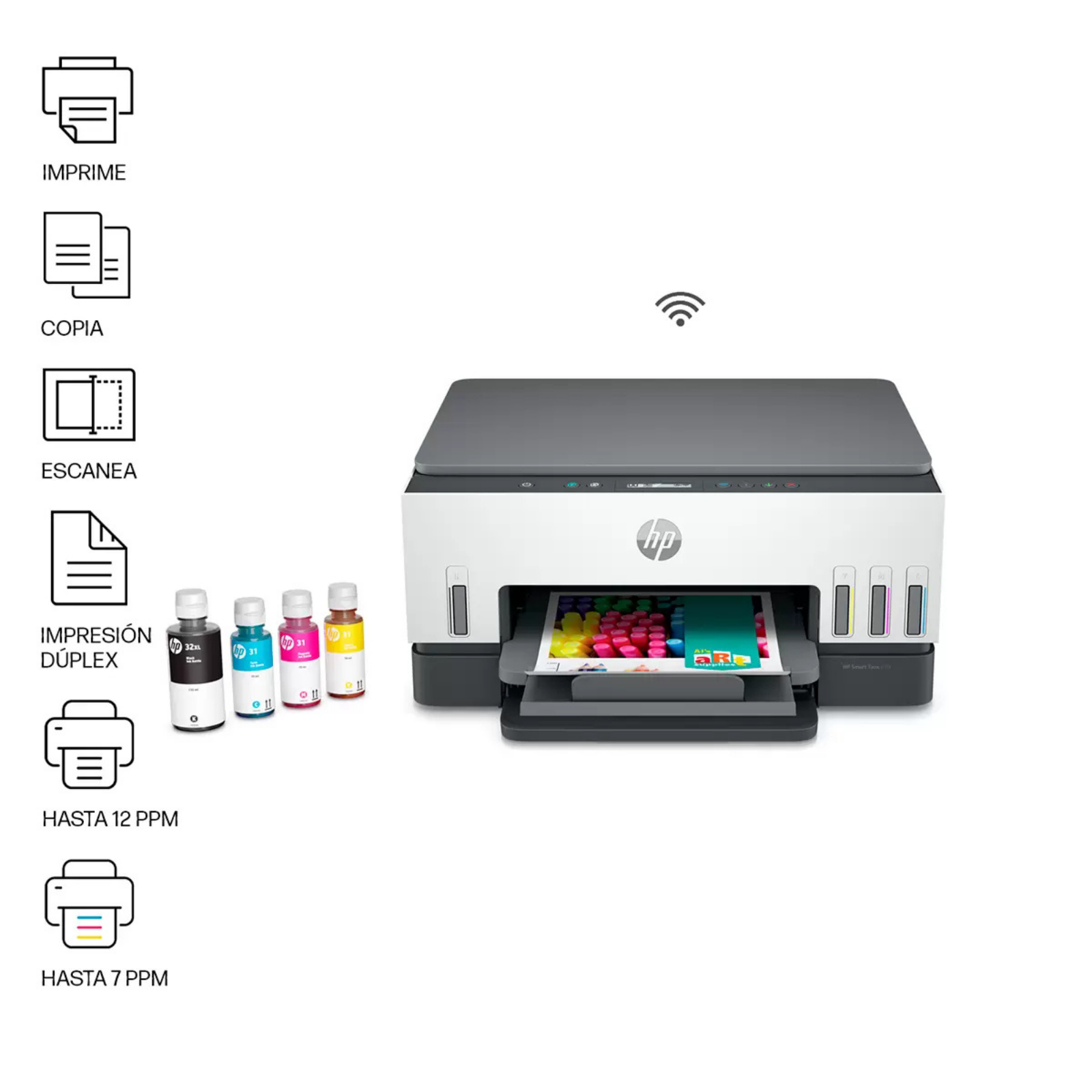 HP INC HP Smart Tank 670 negra 12 ppm