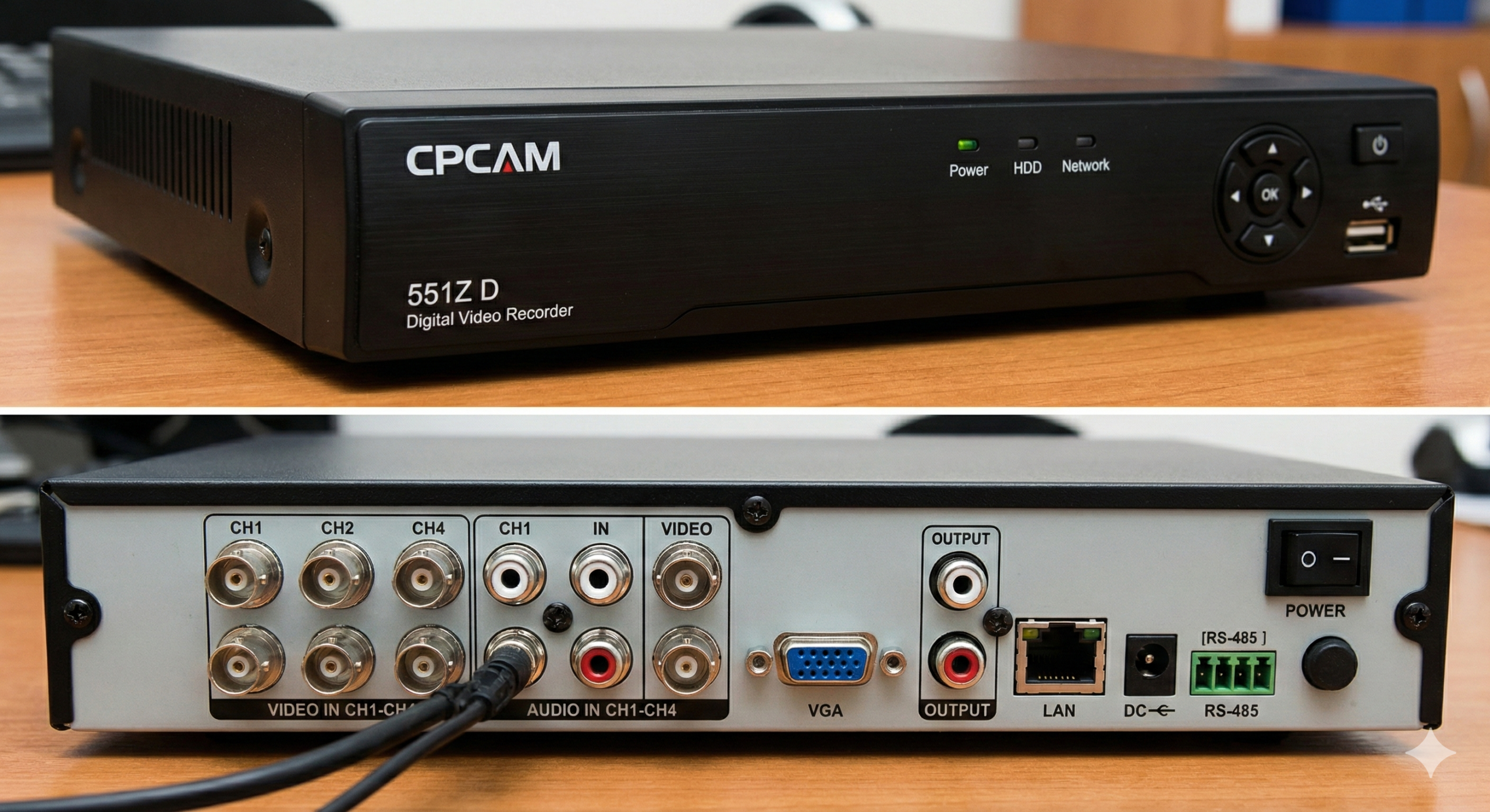 DVR CPCAM 4 CANALES VIDEO 4 AUDIO 551Z D